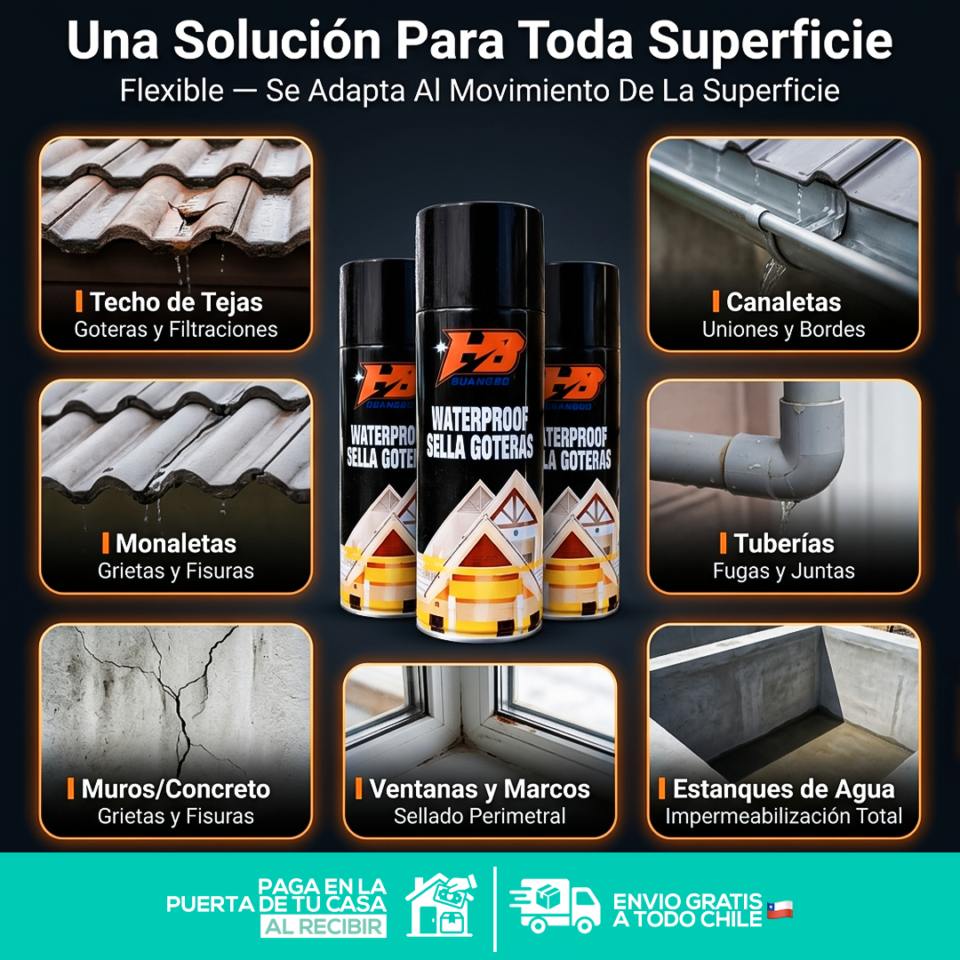 2X1 GOTEX | Spray Impermeabilizante | No Más Goteras